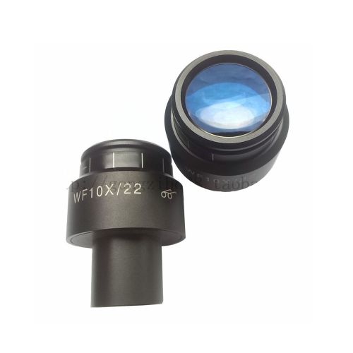 New Pair Of WF10X/22mm High eye-point Eyepieces Stereo Microscope (30mm)