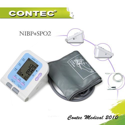 Digital ARM Blood Pressure Monitor &amp; Heart Beat Meter Measures PC softwear+ SPO2