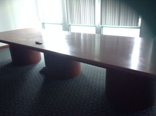 Boardroom conference table 3 pedestal with power and data ports for sale