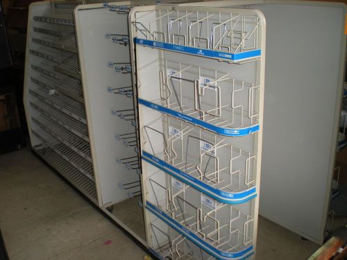 10&#039; commercial magazine/candy rack, end cap peg hooks included for sale