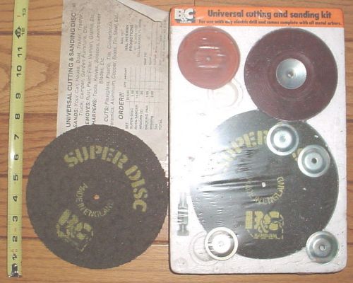 2 new abrasive Cutting 7&#034; DISKS.  ...and Roto-Sander, backing pad