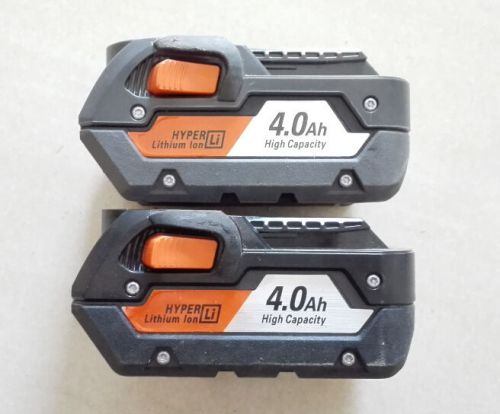 2 Packs x RIDGID 18V 4.0ah New Model AC840087 Li-ion Power Tool Batteries G5