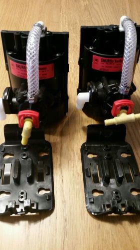 Lot of 2 shurflo h.d. syrup pump--black--dated 2013--red label--3/8&#034; 166-296-08 for sale