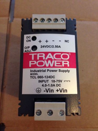 Traco Power TCL 060-124DC Industrial Power Supply. Free Shipping.