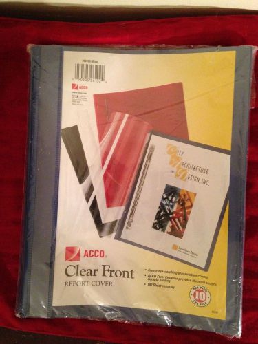 Acco Clear Front Report Covers 10 Pk