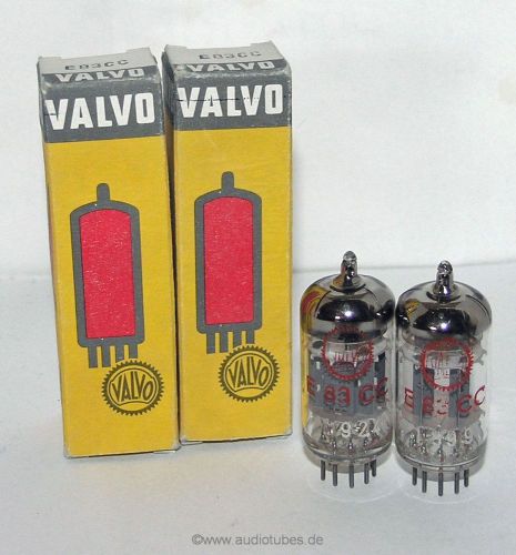 2 new tubes Valvo E83CC 12AX7 = ECC803s   (503011)