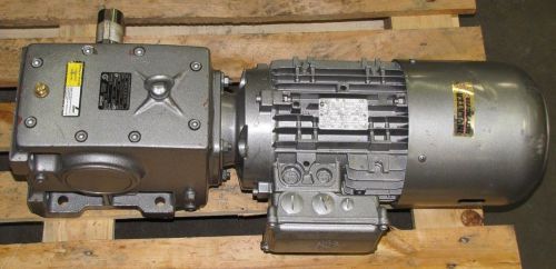 NORD 400L/4CUS BRE40 HL 3 HP 1705 RPM 230/460V 31.92:1 RATIO MOTOR GEARBOX COMBO