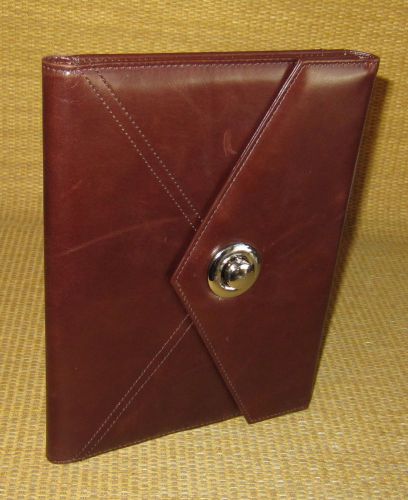 Classic Size | Brown LEATHER FRANKLIN COVEY Wire Bound Planner JULIE MORGENSTERN