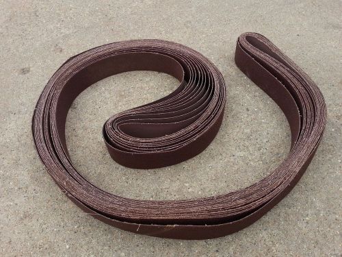 10x Sanding Belt 2 x 132 Aluminum Oxide Michigan Abrasive resin cloth 50 grit