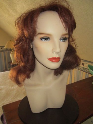 Mannequin head beautiful with synthetic eyelashes