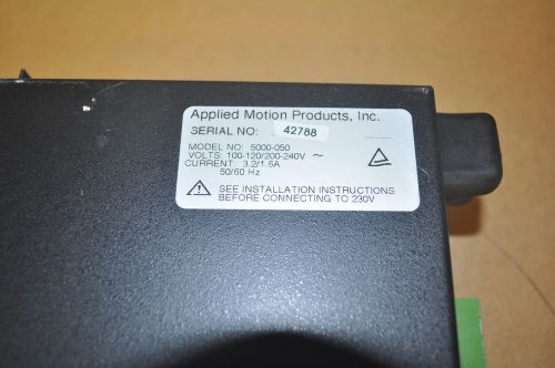 APPLIED MOTION 5000-050 PDO 5580 STEP MOTOR DRIVER, 100-240VAC