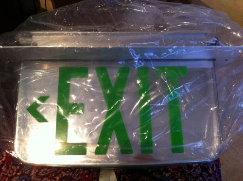 Lot of 7 dual lite exit signs lecdgcna-xk for sale