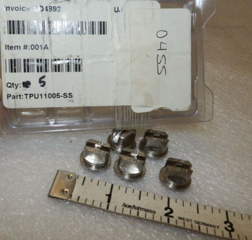5 pc 1/4&#034; spraying system nozzle unijet  tpu 11005-ss stainless steel ( loc11 for sale