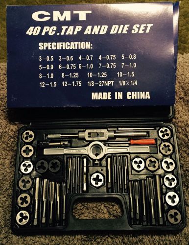 New 40pc Tap and Die Set SAE Thread Renewing Tools