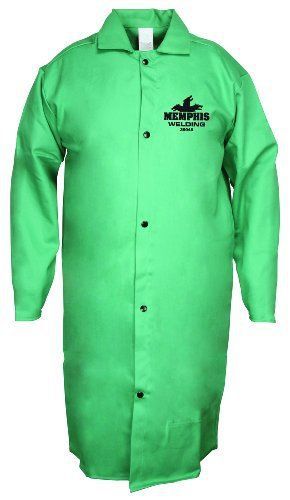 MCR Safety 39045XL 45-Inch Flame Resistant Cotton Fabric Welding Jacket with Ins