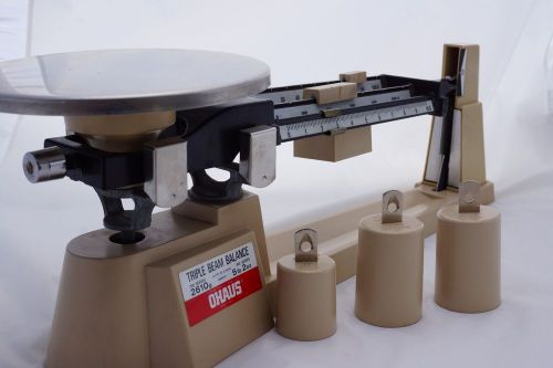 Ohaus Triple Beam Balance, 700, 800 series with Auxiliary Weight Set