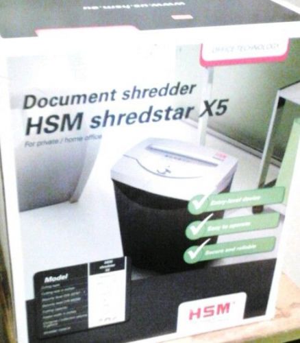 NIB HSM Shredstar X5 Shredder ...FREE SHIPPING &amp; TRACKING