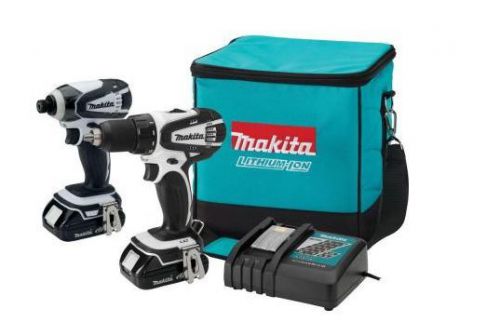 Makita 18v compact 2pc combo kit power tool cordless hardware drill carpentry for sale