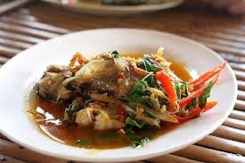 Thai food recipe spicy fried catfish phat phet pra duk 1t for sale