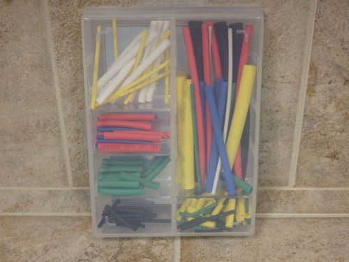 NEW Heat-Shrink Tubes w/Organizer Box 160 Tubes in Variety of Sizes and Colors