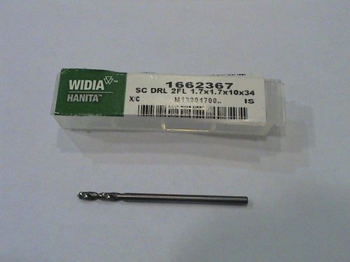 WIDIA HANITA 1.7mm  Solid Carbide Drill