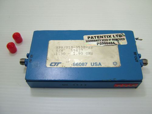 RF Power Amplifier 1 - 2GHz  5W 40dB CTT APW/019-3538 GPS L1