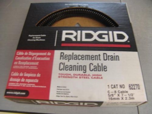 Ridgid 62270 replacement drain cleaning cable C-8 Cable 5/8 x 7&#039;-1/2&#039;  #2