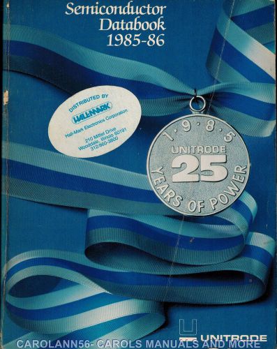 UNITRODE Data Book 1985-86 Semiconductor