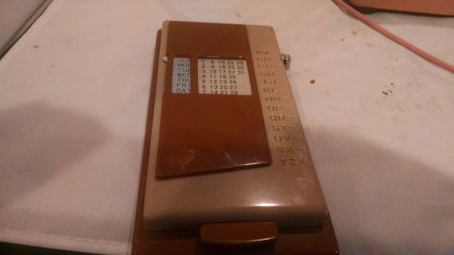 Vintage Rolodex Metal   Pop-Up Telephone Number &amp; Address Metal File