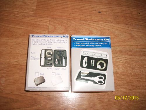 New Travel Stationary Kit White Case 10 Items Desk 0361 With Original Box 2004