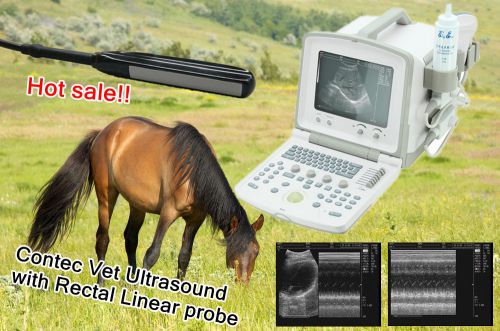 CE 10&#034;  Veterinary Vet portable ultrasound diagnostic system+7.5MHz Rectal probe