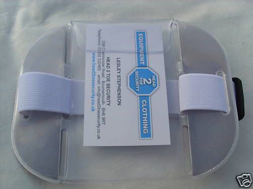 Door Supervisor - SIA Badge Holder - High Viz - Silver