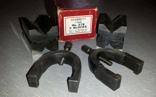 Starrett no.278 v-block set old vintage matched toolmaker inspect grinder mill for sale