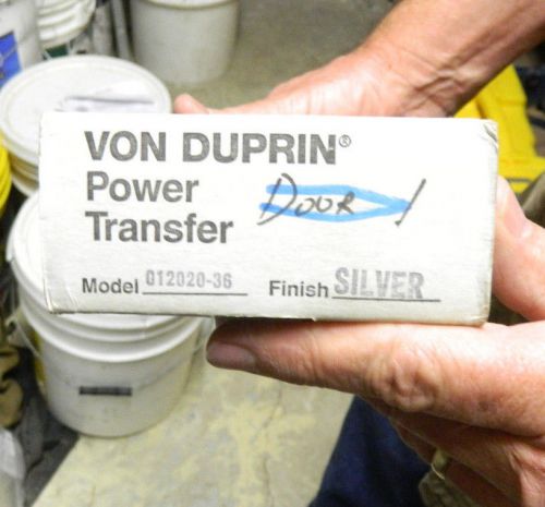 Von Duprin Power Transfer Model 012020-36 Finish Silver NEW IN BOX