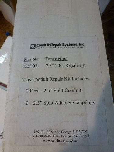 2.5&#034; Conduit Repair Kit 2&#039; Section Conduit Repair Systems P/N K25Q2