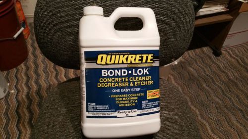 Quikrete Bond-Lok Concrete Cleaner Degreaser and Etcher One Easy Step 1 gal. NEW