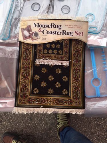 Mouse Rug &amp; Coaster Rug Set Functional,Decorative,Washable,Colorfast