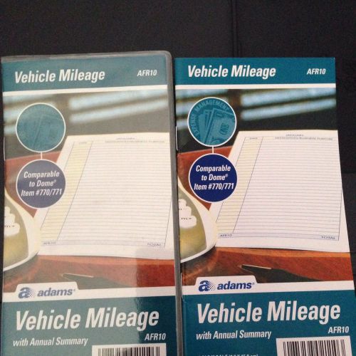 Adams Vehicle Mileage Booklets W/Vinyl Cover