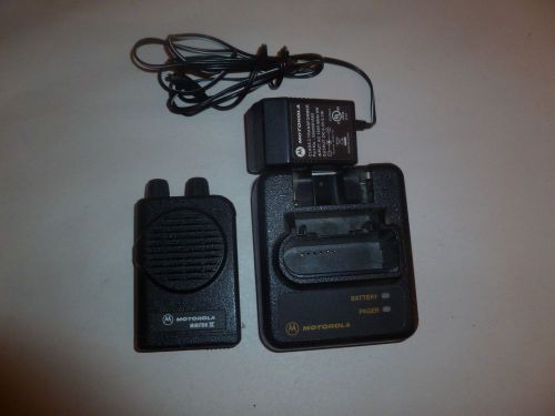 Working Motorola Minitor IV Low Band Fire EMS Pager 33-36.9 MHz w Charger a