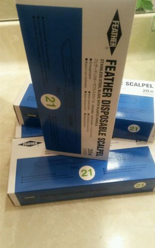 4 Boxes of Feather Disposable Scalpels