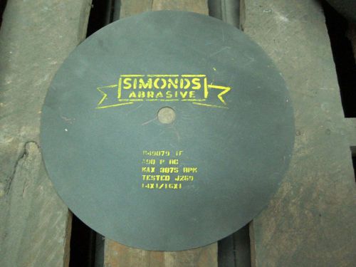 New abrasive saw wheels 14&#034;x1/16&#034;x1&#034; lot of 5 max 3875rpm cutting wheel cut-off for sale