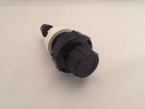 Vita spa drain valve with barb fitting black for sale