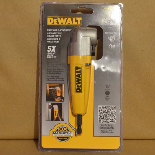 Brand new dewalt dwara100 right angle adapter attachment for sale