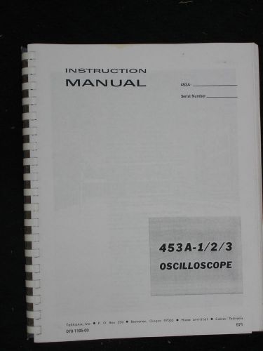 Tektronix 453A manual