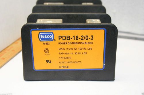 Ilsco PDB-16-20-3 Power Distribution Block