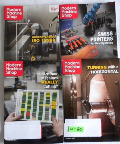 4 Magazines - Modern Machine Shop Magazines  - Lot # 80