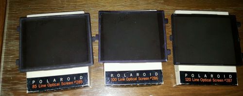Polaroid MP-3 Line Optical Screens # 85, 100, and 120