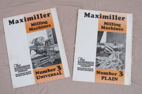 Kempsmith #3 Milling Machine Brochures