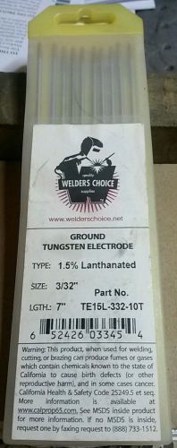 NEW Welder&#039;s Choice #TE15L-332-10T 3/32&#034; 1.5% Lanthanated Tungsten Electrodes