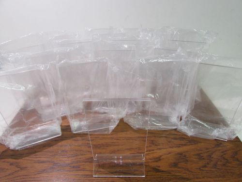 Acrylic 4&#034; x 6&#034; advertisement flyer counter top table tent display (lot 19)*nnb* for sale